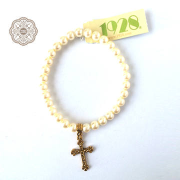 圣心饰品 进口天主教基督圣物 念珠手链 十字架念珠 十字架手链