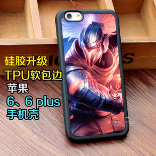 苹果iphone6 plus手机套 LOL英雄联盟 IP5保护套 tpu硅胶软边全包