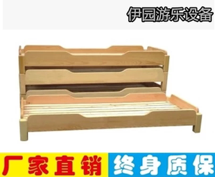 儿童床幼儿木床塑料床特价幼儿园可折叠午休床幼儿园专用床批发
