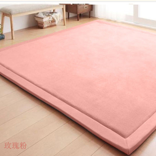 馨和印象 简约现代 日式加厚珊瑚绒地毯地垫爬爬垫榻榻米