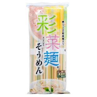 日本原装Kanesu婴幼儿食用彩菜面270g宝宝面条营养辅食