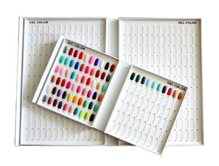 甲油胶色卡展示盒专业色板美甲店专用色板展示本 120/216色位可选