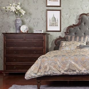 美式家具 新古典风格 卧室系列 床头柜 五斗柜 梳妆柜