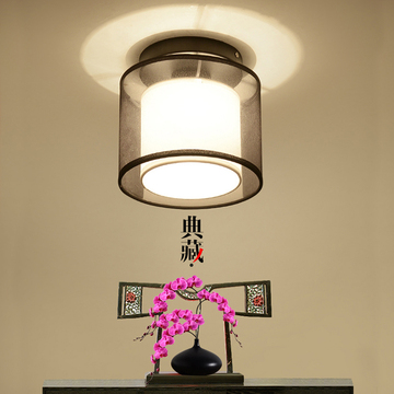 现代LED吸顶灯 温馨卧室走廊过道灯简约玄关书房灯阳台新中式灯具