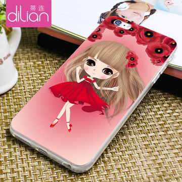 DiLiAN iphone6 plus手机壳苹果6S软硅胶可爱卡通外壳5.5新款i6套