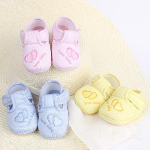 宝宝鞋 0-3-6-9-12个月软底布底婴儿鞋步前鞋 学步鞋春秋单鞋