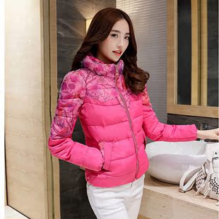 2015冬装新款韩版女士棉衣修身短款轻薄羽绒棉服冬季外套小棉袄潮