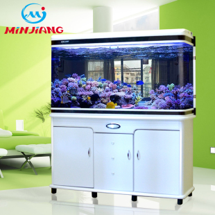 闽江宝来鱼缸水族箱80封闭式玻璃中型长方形1.2cm热带生态金鱼缸