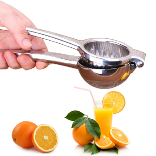 进口不锈钢手动榨汁机器橙子柠檬夹简易迷你宝宝家用挤压水果汁机