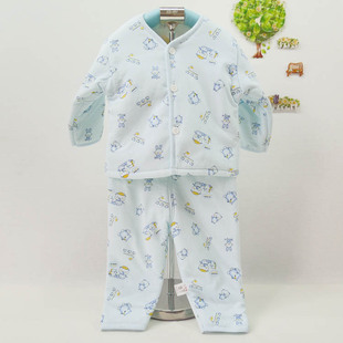 男女宝宝家居服0-1岁婴幼儿加厚套装儿童保暖内衣套装春秋冬厚款
