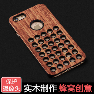 新款创意iPhone6plus木质手机壳套苹果6六5.5个性奢华潮男4.7防摔