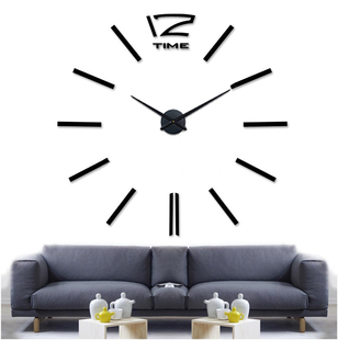【经典系列】MAX3大尺寸创意挂钟个性挂钟 客厅创意钟黑色墙贴钟