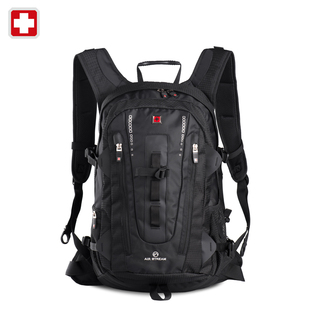 SWISSWIN瑞士军刀双肩包男大容量商务出差电脑包韩版登山旅行背包