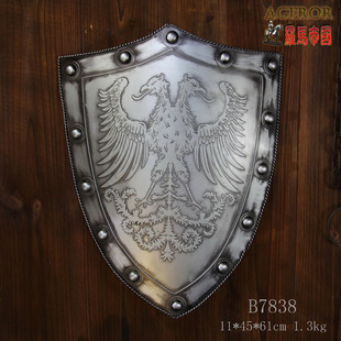 装饰工艺盾牌/仿古罗马盾牌/影视舞台道具/骑士盔甲盾牌/B7838