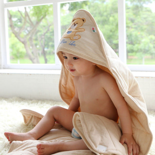 婴儿抱被 新生儿春秋冬款 宝宝有机棉天然彩棉婴儿包被抱毯