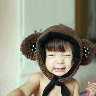 一件代发儿童帽子秋冬款韩版宝宝冬季童帽2-8岁女男童保暖护耳帽
