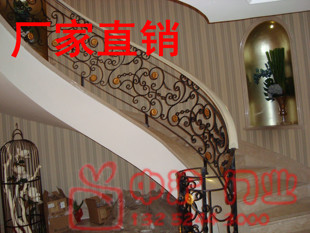 欧式楼梯扶手 锻打扶手 室内防护栏 欧式风格 铁艺扶手 厂家直销
