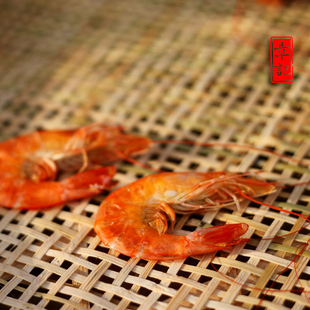 章记海鲜 东海野生大虾对虾干烤虾 活烤虾干淡即食 250G