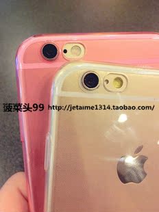小心机超薄镜头保护iPhone6 4.7/plus手机壳全包透明保护套软壳