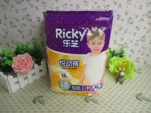 Ricky乐芝悦动裤 超薄裤型婴儿纸尿裤XL码18片装