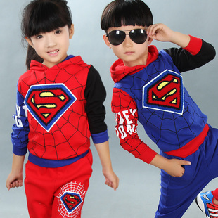 2015韩版潮儿童长袖套装童装男童女童春秋装套装3-4-5-6-7-8-9岁