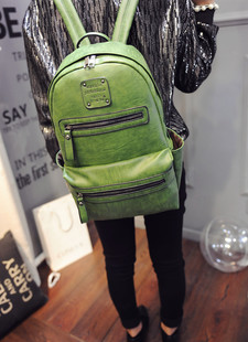 包邮2015秋新款韩版PU双肩包时尚大背包休闲书包优质高档旅行包袋