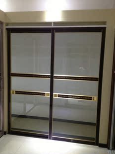 定制钛镁合金推拉门玻璃拼格移门客厅阳台衣柜门厨房卫生间隔断门