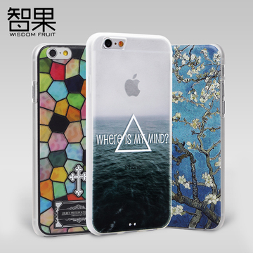 智果 iphone6s plus手机壳i6P软硅胶保护套日韩苹果六s女5.5寸潮