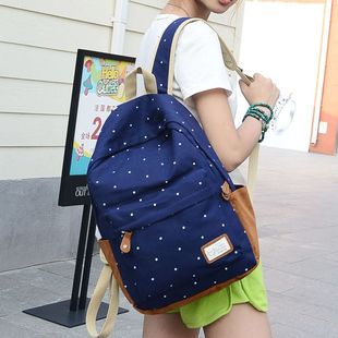 2015新款双肩包男女韩版时尚女士背包旅行包帆布包学生书包特卖