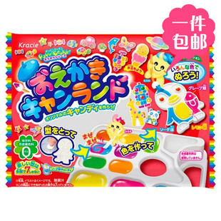 日本食玩嘉娜宝kracie DIY涂鸦卡通软糖 手工制作糖果