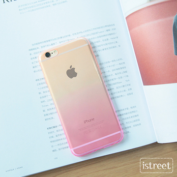 iStreet双色渐变苹果iPhone6Plus手机壳5.5寸超薄TPU保护套硅胶套