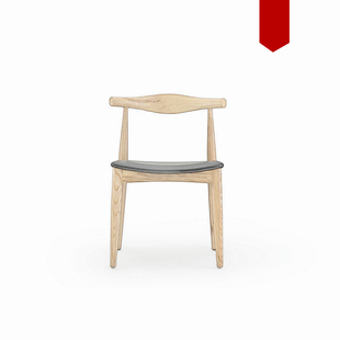 北欧牛角椅实木休闲餐椅办公椅办公椅简约椅子时尚