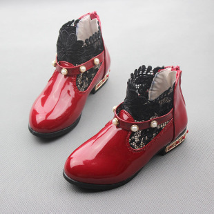 童鞋女童单鞋2015春秋新款韩版蕾丝公主皮鞋2-3-4-5-6岁韩版潮鞋