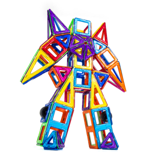 万合好玩磁力片积木百变提拉磁性积木磁铁拼装建构片益智儿童玩具