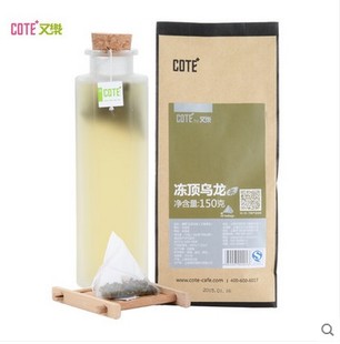 COTE又乐 台湾南投县 冻顶乌龙茶三角茶包 袋泡茶 50包/袋 冷泡茶