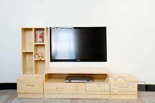 宜家现代简约电视柜 实木时尚组合电视机柜 中式小户型松木客厅柜