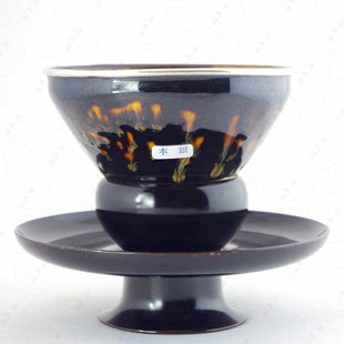 【清水涧茶美学】日本清水烧大师桶谷定一玳瑁被天目茶杯建盏茶碗