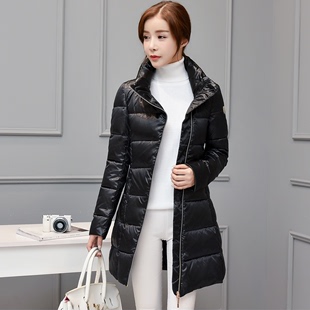 2016冬季韩版新款加厚修身大码女士羽绒服 羽绒服女中长款 外套潮