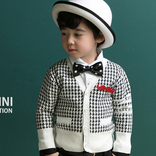 现货入韩国代购童装进口男童Tiger mini2015秋宝宝儿童开衫