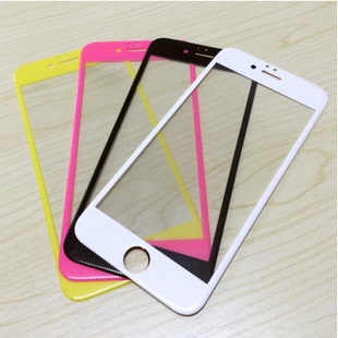 iphone63D面钢化膜苹果6plus碳纤维玻璃膜防爆全屏覆盖包边批发3d