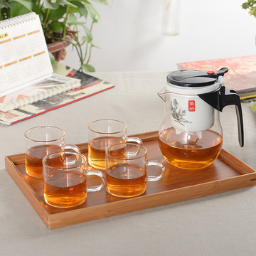 水悦星茶具飘逸杯玻璃过滤泡茶壶耐高温玻璃茶壶大容量玻璃飘逸杯