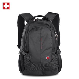 瑞士军刀商务双肩包男士出差旅行背包15寸电脑背包高中学生书包邮