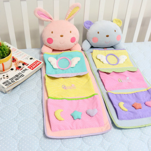 疯抢韩国婴儿用品宝宝尿布袋婴儿床挂袋新生儿壁挂袋婴儿床上用品