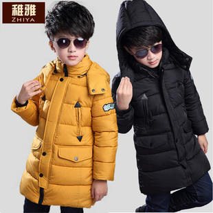 童装男童2015冬装新款加厚棉衣棉袄中大童儿童保暖男孩中长款外套