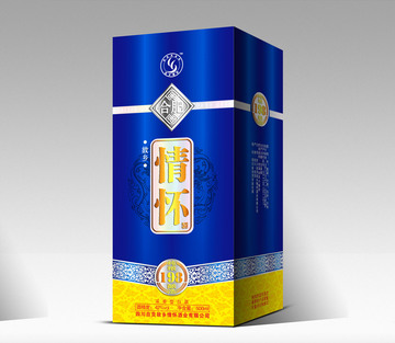 包装盒 酒盒效果图制作　酒包装制作分色拼版