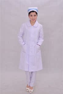 秋冬夏装护士服短袖长袖大小圆领护士服夏装白大褂短袖隔离衣立领