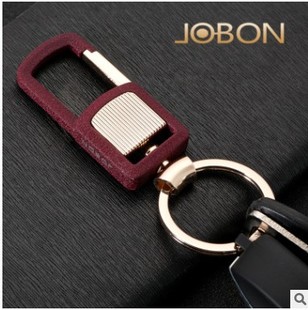 jobon中邦简约钥匙扣男士腰挂创意金属挂件钥匙圈高档汽车钥匙扣