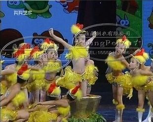 六一动物服十二生肖小鸡也疯狂演出服装表演少儿女童跳舞服裙裤