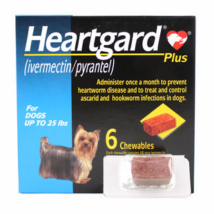 福来恩Heartgard犬心保  小型犬单粒 体内驱虫牛肉粒 11KG以下