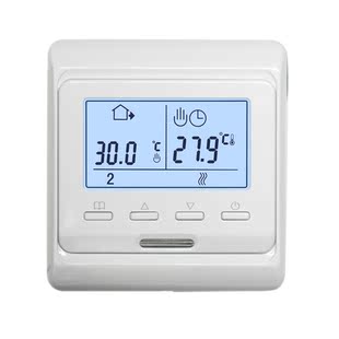 控持电采暖液晶温控器电热板开关电炕温度控制器 周编程温控器